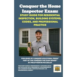 McCaulay, Philip Martin Conquer the Home Inspector Exam: Study Guide for Residential Inspection, Building Systems, Codes, and Professional Practice (Skilled Trades Exams) McCaulay, Philip Martin Conquer the Home Inspector Exam: Study Guide for Residential Inspection, Building Systems, Codes, and Professional Practice (Skilled Trades Exams)