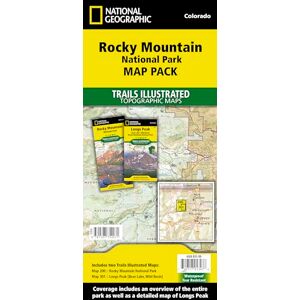 National Geographic Maps Rocky Mountain National Park Map Pack by National Geographic – Waterproof Topographic Trail Maps for Hiking, Camping & Backpacking – GPS-Compatible ... (National Geographic Trails Illustrated) National Geographic Maps Rocky Mountain National Park Map Pack by National Geographic – Waterproof Topographic Trail Maps for Hiking, Camping & Backpacking – GPS-Compatible ... (National Geographic Trails Illustrated)
