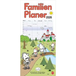 sheepworld Familienplaner 2026: Familienkalender mit 5 Spalten. Liebevoll illustrierter Familien-Wandkalender mit Schulferien und Stundenplänen. sheepworld Familienplaner 2026: Familienkalender mit 5 Spalten. Liebevoll illustrierter Familien-Wandkalender mit Schulferien und Stundenplänen.