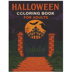 Millie, Billy & Halloween coloring book for adults.: 50 halloween drawings Millie, Billy & Halloween coloring book for adults.: 50 halloween drawings