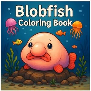Imhof, Andreas Blobfish Coloring Book: 50 Fun and Cute Illustrations of the Deep-Sea Oddity: Relaxing and Creative Coloring for Kids and Adults Imhof, Andreas Blobfish Coloring Book: 50 Fun and Cute Illustrations of the Deep-Sea Oddity: Relaxing and Creative Coloring for Kids and Adults