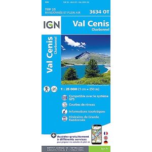 Institut Géographique National Val Cenis / Charbonnel: 3634OT (TOP 25) Institut Géographique National Val Cenis / Charbonnel: 3634OT (TOP 25)