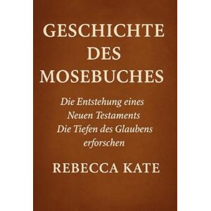 Kate, Rebecca Geschichte des Buches Mose: Die Entstehung eines Neuen Testaments, das die Tiefen des Glaubens erforscht Kate, Rebecca Geschichte des Buches Mose: Die Entstehung eines Neuen Testaments, das die Tiefen des Glaubens erforscht