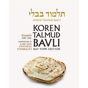 Steinsaltz, Adin Koren Talmud Bavli Noé, Vol 6: Pesahim Part 1, Hebrew/English, Daf Yomi Size B&W Edition Steinsaltz, Adin Koren Talmud Bavli Noé, Vol 6: Pesahim Part 1, Hebrew/English, Daf Yomi Size B&W Edition