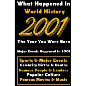 Universal, Colorful Peace What Happened in World History 2001 The Year You Were Born: Special Gift for People Who Born In 2001 All Important Historical Facts (Sports & Major Events, Popular Culture, Famous People...) Universal, Colorful Peace What Happened in World History 2001 The Year You Were Born: Special Gift for People Who Born In 2001 All Important Historical Facts (Sports & Major Events, Popular Culture, Famous People...)