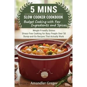 Gregor, Amandler 5 minutes slow cooker cookbook: Budget cooking with few ingredients and spices, weight loss dishes and stress free cooking foe busy people, cooking for one, cooking for kids Gregor, Amandler 5 minutes slow cooker cookbook: Budget cooking with few ingredients and spices, weight loss dishes and stress free cooking foe busy people, cooking for one, cooking for kids