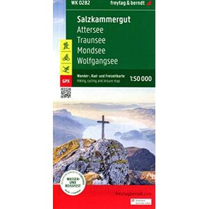 Freytag & Berndt Salzkammergut, hiking, cycling and leisure map 1:50,000, , WK 0282: Attersee Traunsee Mondsee Wolfgangsee, mit Infoguide, GPX Tracks, wasserfest und reißfest Freytag & Berndt Salzkammergut, hiking, cycling and leisure map 1:50,000, , WK 0282: Attersee Traunsee Mondsee Wolfgangsee, mit Infoguide, GPX Tracks, wasserfest und reißfest