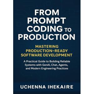 IHEKAIRE, Uchenna From Prompt Coding to Production: Mastering Production-Ready Software Development: A Practical Guide to Building Reliable Systems with GenAI, Chat, Agents, and Modern Engineering Practices IHEKAIRE, Uchenna From Prompt Coding to Production: Mastering Production-Ready Software Development: A Practical Guide to Building Reliable Systems with GenAI, Chat, Agents, and Modern Engineering Practices