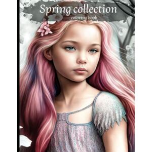 Toscani, Isabella Spring Collection Greyscale adult coloring book: 40 little princesses portrait Toscani, Isabella Spring Collection Greyscale adult coloring book: 40 little princesses portrait