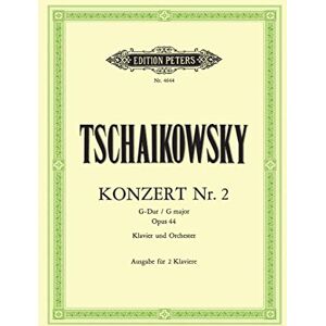 Pyotr Ilyich Tchaikovsky Tchaikovsky: Concerto No. 2 in G Op.44 (Piano) (EP4644): Edition for 2 Pianos (Edition Peters) Pyotr Ilyich Tchaikovsky Tchaikovsky: Concerto No. 2 in G Op.44 (Piano) (EP4644): Edition for 2 Pianos (Edition Peters)