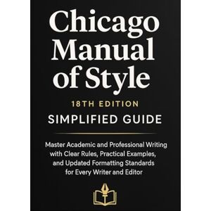 Slade, Noah Chicago Manual of Style 18TH Edition Simplified Guide: Master Academic and Professional Writing with Clear Rules, Practical Examples, and Updated Formatting Standards for Every Writer and Editor Slade, Noah Chicago Manual of Style 18TH Edition Simplified Guide: Master Academic and Professional Writing with Clear Rules, Practical Examples, and Updated Formatting Standards for Every Writer and Editor