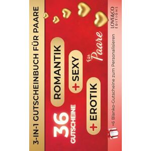 Love&Co Editions 3-in-1 Gutscheinbuch für Paare – 36 Romantik, Sexy und Erotik-Gutscheine + 6 Blanko-Gutscheine Liebesgutscheine, Date Ideen, Geschenk für ... Jahrestag (Würzt eure Beziehung!) Love&Co Editions 3-in-1 Gutscheinbuch für Paare – 36 Romantik, Sexy und Erotik-Gutscheine + 6 Blanko-Gutscheine Liebesgutscheine, Date Ideen, Geschenk für ... Jahrestag (Würzt eure Beziehung!)