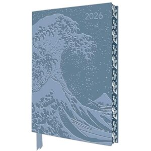 Katsushika Hokusai: The Great Wave 2026 Artisan Art Vegan Leather Diary Planner Page to View with Notes Katsushika Hokusai: The Great Wave 2026 Artisan Art Vegan Leather Diary Planner Page to View with Notes