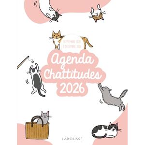 Agenda Chattitudes 2025-2026 (2023): Septembre 2025 à décembre 2026, avec 1 pochette zippée, 1 bloc à messages, 3 petits blocs autocollants, 3 couvertures détachables Agenda Chattitudes 2025-2026 (2023): Septembre 2025 à décembre 2026, avec 1 pochette zippée, 1 bloc à messages, 3 petits blocs autocollants, 3 couvertures détachables