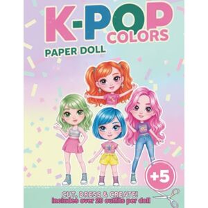 M, Shelly K-Pop Colors Paper doll: Cut Out Fashion Activity Book for Girls & Teens Mix & Match Korean Idol Style Outfits Over 20+ Looks Per Doll M, Shelly K-Pop Colors Paper doll: Cut Out Fashion Activity Book for Girls & Teens Mix & Match Korean Idol Style Outfits Over 20+ Looks Per Doll