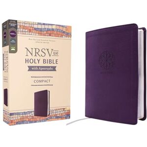 Zondervan NRSVue, Holy Bible with Apocrypha, Compact, Leathersoft, Purple, Comfort Print: New Revised Standard Version Updated Edition, With Apocrypha, Purple, Leathersoft, Comfort Print Zondervan NRSVue, Holy Bible with Apocrypha, Compact, Leathersoft, Purple, Comfort Print: New Revised Standard Version Updated Edition, With Apocrypha, Purple, Leathersoft, Comfort Print