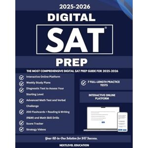 Education, NextLevel Digital Sat Prep: Complete Guide with 7 Practice Tests, Strategy Videos, Flashcards, and Study Plans. Education, NextLevel Digital Sat Prep: Complete Guide with 7 Practice Tests, Strategy Videos, Flashcards, and Study Plans.