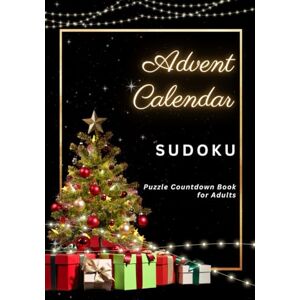 Publishing, Gabriel Advent Calendar Sudoku: 24 Daily Puzzles in One Festive Countdown Book, Easy to Expert Grids, Premium Color Paper, Perfect Gift for Adults & Seniors, Non-Candy Brain Game, 7"×10 Publishing, Gabriel Advent Calendar Sudoku: 24 Daily Puzzles in One Festive Countdown Book, Easy to Expert Grids, Premium Color Paper, Perfect Gift for Adults & Seniors, Non-Candy Brain Game, 7"×10