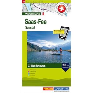 Hallwag Kummerly+Frey Saas-Fee / Saastal 14 hkf r/v wp GPS (Hiking maps with tours) Hallwag Kummerly+Frey Saas-Fee / Saastal 14 hkf r/v wp GPS (Hiking maps with tours)