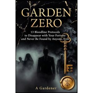 Gardener, A GARDEN ZERO: 13 Bloodline Protocols to Disappear with Your Fortune and Never Be Found by Anyone, Ever Gardener, A GARDEN ZERO: 13 Bloodline Protocols to Disappear with Your Fortune and Never Be Found by Anyone, Ever