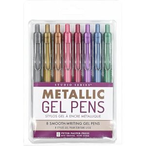 Peter Pauper Press Studio Series Metallic Gel Pens (Set of 8) Peter Pauper Press Studio Series Metallic Gel Pens (Set of 8)