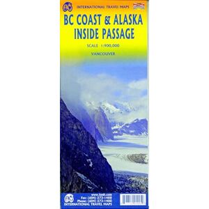 BC Coast & Alaska's Inside Passage: ITM Travel Reference Map 1:900000 BC Coast & Alaska's Inside Passage: ITM Travel Reference Map 1:900000