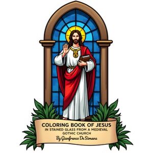De Simone, GD Gianfranco Coloring Book of Jesus in Stained Glass from a Medieval Gothic Church.: A Meditative Journey Through Sacred Images. (Whimsical World: Kids' Coloring Book Collection.) De Simone, GD Gianfranco Coloring Book of Jesus in Stained Glass from a Medieval Gothic Church.: A Meditative Journey Through Sacred Images. (Whimsical World: Kids' Coloring Book Collection.)