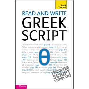 Hunt, Sheila Read and Write Greek Script: Teach Yourself Hunt, Sheila Read and Write Greek Script: Teach Yourself