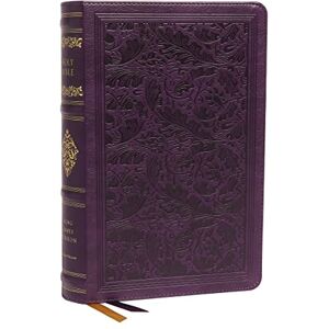 Thomas Nelson KJV, Personal Size Reference Bible, Sovereign Collection, Leathersoft, Purple, Red Letter, Thumb Indexed, Comfort Print: Holy Bible, King James Version Thomas Nelson KJV, Personal Size Reference Bible, Sovereign Collection, Leathersoft, Purple, Red Letter, Thumb Indexed, Comfort Print: Holy Bible, King James Version