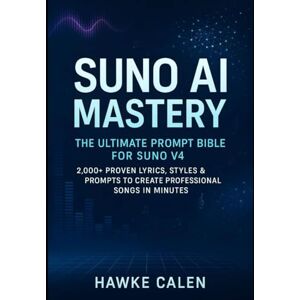 Calen, Hawke Suno AI Mastery: The Ultimate Prompt Bible for Suno v4 – 2,000+ Proven Lyrics, Styles & Prompts to Create Professional Songs in Minutes Calen, Hawke Suno AI Mastery: The Ultimate Prompt Bible for Suno v4 – 2,000+ Proven Lyrics, Styles & Prompts to Create Professional Songs in Minutes