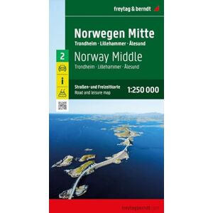 Freytag & Berndt Norway Central: Trondheim, Lillehammer, Alesund (F&B Wegenkaarten) Freytag & Berndt Norway Central: Trondheim, Lillehammer, Alesund (F&B Wegenkaarten)