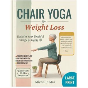 Mai, Michelle Chair Yoga For Weight Loss: Gentle, Effective Moves to Burn Calories, Boost Metabolism, and Feel Stronger, All from the Comfort of Your Chair. Ultimate Exercise Book for Seniors to Defy Aging at Home. Mai, Michelle Chair Yoga For Weight Loss: Gentle, Effective Moves to Burn Calories, Boost Metabolism, and Feel Stronger, All from the Comfort of Your Chair. Ultimate Exercise Book for Seniors to Defy Aging at Home.