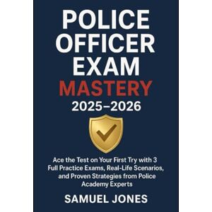 Jones, Samuel Police Officer Exam Mastery 2025–2026: Ace the Test on Your First Try with 3 Full Practice Exams, Real-Life Scenarios, and Proven Strategies from Police Academy Experts Jones, Samuel Police Officer Exam Mastery 2025–2026: Ace the Test on Your First Try with 3 Full Practice Exams, Real-Life Scenarios, and Proven Strategies from Police Academy Experts