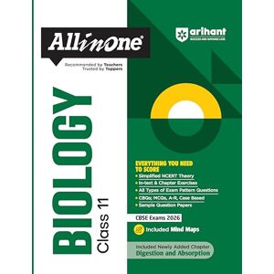 Gupta, Samiksha Arihant All in One Biology Class 11 for CBSE Exams 2025-26 as per latest syllabus Simplified Theory, In Text & Chapter Exercises, All Types of Exam ... Case Based, Sample Question Papers, Mind Maps Gupta, Samiksha Arihant All in One Biology Class 11 for CBSE Exams 2025-26 as per latest syllabus Simplified Theory, In Text & Chapter Exercises, All Types of Exam ... Case Based, Sample Question Papers, Mind Maps