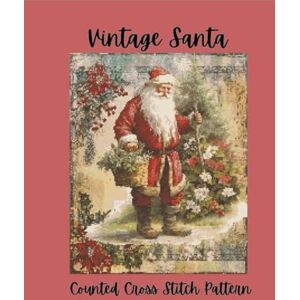 Media, Paper Moon Vintage Santa: Counted Cross Stitch Pattern Classic Father Christmas Holiday Design Media, Paper Moon Vintage Santa: Counted Cross Stitch Pattern Classic Father Christmas Holiday Design