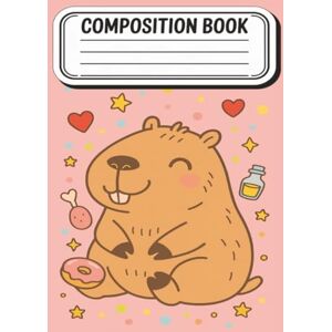 Team2, LeLife Fun Journal with Backpack Theme for Kids Capybara Animal Composition Notebook Wide Ruled 7.5 x 9.25" 110 Pages Team2, LeLife Fun Journal with Backpack Theme for Kids Capybara Animal Composition Notebook Wide Ruled 7.5 x 9.25" 110 Pages