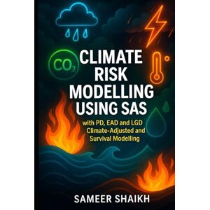 shaikh, Sameer Climate Risk Modelling using SAS: with Climate adjusted PD, LGD, EAD and Survival Analysis shaikh, Sameer Climate Risk Modelling using SAS: with Climate adjusted PD, LGD, EAD and Survival Analysis