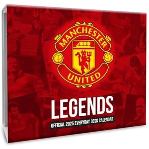 Danilo Promotions LTD 2025 Calendar Manchester United FC Page to View Football Block Facts and Trivia Desk Calendar Official Product Danilo Promotions LTD 2025 Calendar Manchester United FC Page to View Football Block Facts and Trivia Desk Calendar Official Product