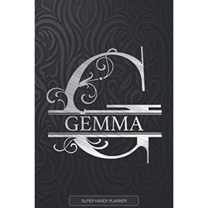 Planners, Jennie's Gemma: Silver Monogram Letter G The Gemma Name Gemma Name Custom Gift Planner Calendar Notebook Journal Planners, Jennie's Gemma: Silver Monogram Letter G The Gemma Name Gemma Name Custom Gift Planner Calendar Notebook Journal