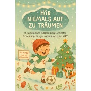 Hagedorn, Leo Hör niemals auf zu träumen: Inspirierende Fußball-Kurzgeschichten für 6-jährige Jungen Adventskalender: 24 liebevolle Fußballgeschichten für ... und Träume für jeden Tag im Advent Hagedorn, Leo Hör niemals auf zu träumen: Inspirierende Fußball-Kurzgeschichten für 6-jährige Jungen Adventskalender: 24 liebevolle Fußballgeschichten für ... und Träume für jeden Tag im Advent