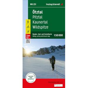 Freytag-Berndt Ötztal Hiking, Cycling & Leisure Map Pitztal, Kaunertal, Wildspitze WK 251 (Wander-Rad-Freizeitkarte) Freytag-Berndt Ötztal Hiking, Cycling & Leisure Map Pitztal, Kaunertal, Wildspitze WK 251 (Wander-Rad-Freizeitkarte)