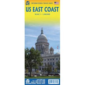 USA East Coast: ITM Travel Reference Map 1:1,500,000 USA East Coast: ITM Travel Reference Map 1:1,500,000