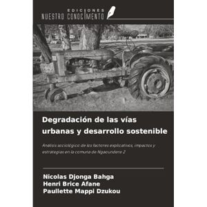 DJONGA BAHGA, Nicolas Degradación de las vías urbanas y desarrollo sostenible: Análisis sociológico de los factores explicativos, impactos y estrategias en la comuna de Ngaoundere 2 DJONGA BAHGA, Nicolas Degradación de las vías urbanas y desarrollo sostenible: Análisis sociológico de los factores explicativos, impactos y estrategias en la comuna de Ngaoundere 2