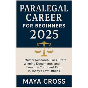 Cross PARALEGAL CAREER FOR BEGINNERS 2025: Master Research Skills, Draft Winning Documents, and Launch a Confident Path in Today's Law Offices Cross PARALEGAL CAREER FOR BEGINNERS 2025: Master Research Skills, Draft Winning Documents, and Launch a Confident Path in Today's Law Offices