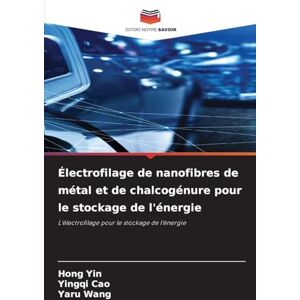 Yin, Hong Électrofilage de nanofibres de métal et de chalcogénure pour le stockage de l'énergie: L'électrofilage pour le stockage de l'énergie Yin, Hong Électrofilage de nanofibres de métal et de chalcogénure pour le stockage de l'énergie: L'électrofilage pour le stockage de l'énergie