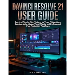 Decker, Max Davinci Resolve 21 User Guide: Practical Step-by-Step Training for Video Editing, Color Grading, Audio Mixing, Visual Effects, and Professional Post-Production Workflows Decker, Max Davinci Resolve 21 User Guide: Practical Step-by-Step Training for Video Editing, Color Grading, Audio Mixing, Visual Effects, and Professional Post-Production Workflows