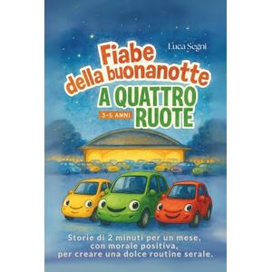 Segni, Luca Fiabe della Buonanotte a Quattro Ruote: Storie di 2 minuti per un mese, con morale positiva, per creare una dolce routine serale. Segni, Luca Fiabe della Buonanotte a Quattro Ruote: Storie di 2 minuti per un mese, con morale positiva, per creare una dolce routine serale.