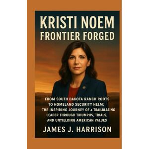 Harrison, James J. Kristi Noem: Frontier Forged: From South Dakota Ranch Roots to Homeland Security Helm: The Inspiring Journey of a Trailblazing Leader Through Triumphs, Trials, and Unyielding American Values Harrison, James J. Kristi Noem: Frontier Forged: From South Dakota Ranch Roots to Homeland Security Helm: The Inspiring Journey of a Trailblazing Leader Through Triumphs, Trials, and Unyielding American Values