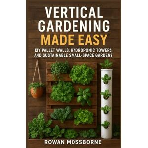 Mossborne, Rowan Vertical Gardening Made Easy: DIY Pallet Walls, Hydroponic Towers, and Sustainable Small-Space Gardens (The Green Haven Series: Cultivate Joy, One Leaf at a Time) Mossborne, Rowan Vertical Gardening Made Easy: DIY Pallet Walls, Hydroponic Towers, and Sustainable Small-Space Gardens (The Green Haven Series: Cultivate Joy, One Leaf at a Time)