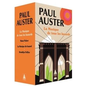 Auster, Paul COFFRET BABEL Paul Auster "La Musique de tous les hasards": Moon Palace La Musique du hasard Brooklyn Follies Auster, Paul COFFRET BABEL Paul Auster "La Musique de tous les hasards": Moon Palace La Musique du hasard Brooklyn Follies